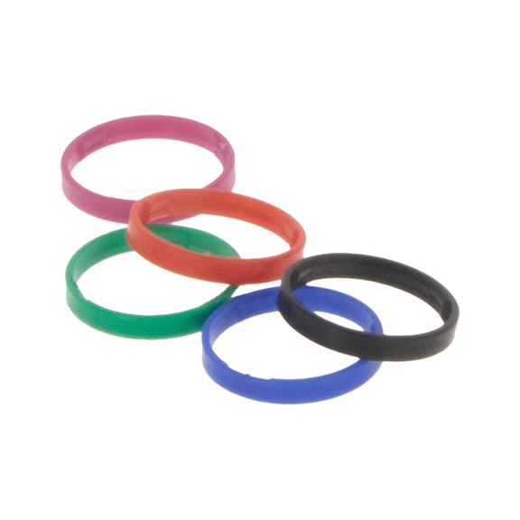 SATA CCS gyűrűk, zöld, kék, piros, fekete és lila 5 darab jet X,K 1188334 - CCS klipek