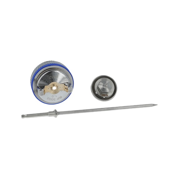 SATA nozzle set SATAjet 3000 LAB RP 1.0 with spray pattern and test report 140871 - Nozzle set SATAjet 3000 LAB