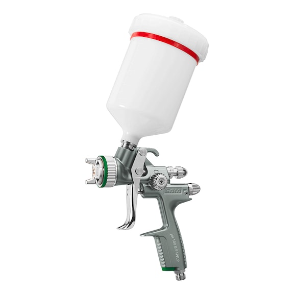 SATA gravity feed cup gun SATAjet 100 B F HVLP nozzle 1.4 0.6 l returnable cup 146373 - Spray gun SATAjet 100 B