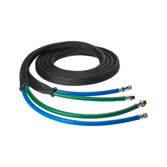 SATA hose pair D.9mm L.10m Cover braid (mat.) G 3/8 inch -G 1/2 inch - Hoses