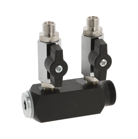 SATA Abgangsleiste 2x 1/4 Zoll Außengewinde für SATA Filterbaureihe 400 158808 - Weiteres Zubehör für Filtertechnik