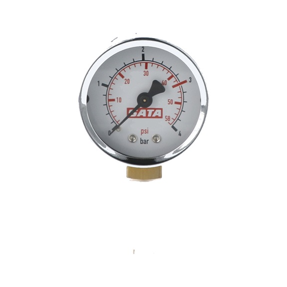 SATA pressure gauge 0-4 bar, 50 mm, red marking at 3 bar for paint set 10 18937 - Other spare parts