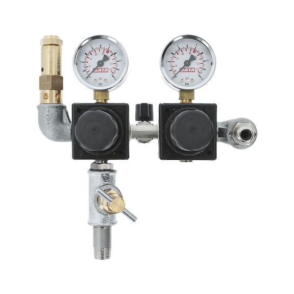 SATA double pressure reducer with pressure gauge and safety valve 6.0 bar 19224 - Other spare parts