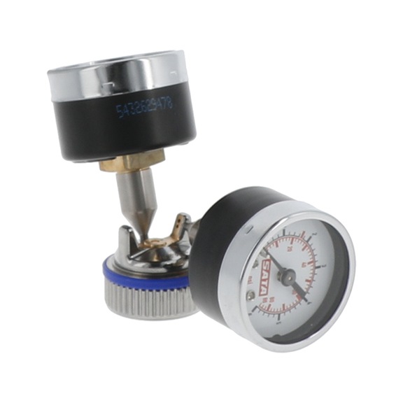 SATA test air nozzle 0.3 - 1.2 with 2 pressure gauges 204867 - Manual pressure measurement
