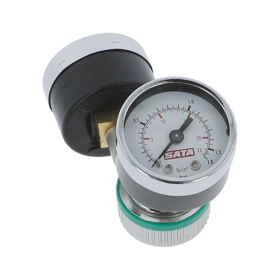 SATA 0,3 - 0,5 tesztlevegő fúvóka 2 nyomásmérővel a SATAminijet 4400 B HVLP-hez 206417 - Kézi nyomásmérés