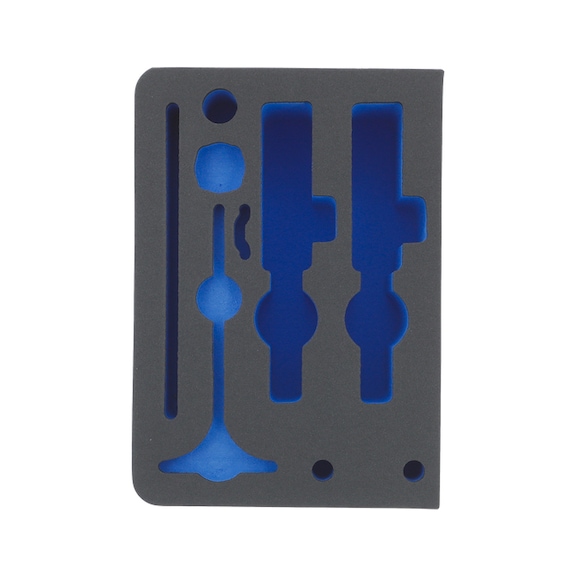 SATA foam insert blue/black for 2 spray guns 212332 - Spray gun case