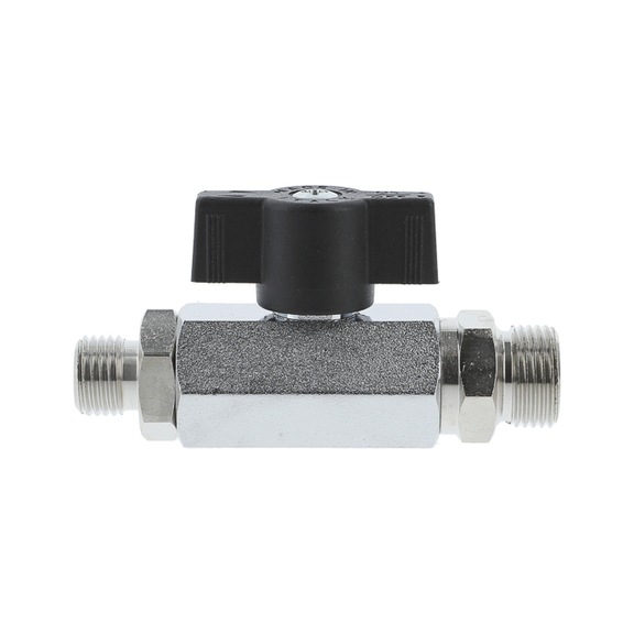 SATA ball valve Teflon, 3/8 inch x 1/4 inch male thread 22129 - Further accessories for filter technology