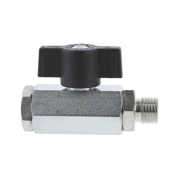 SATA ball valve Teflon 1/4 inch male thread x G 1/4 inch female thread 27631 - Further accessories for pneumatic tools
