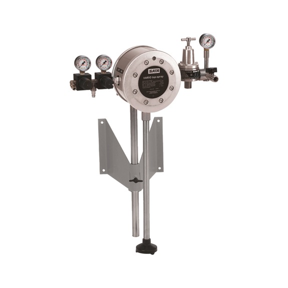 SATA vario top spray W wall mounting material fine pressure regulator suction tube 61507 - vario top spray
