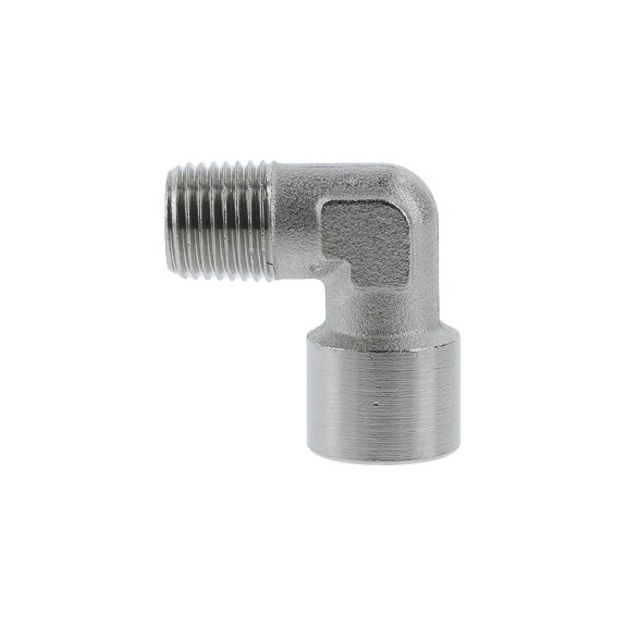 SATA elbow G 1/4 IG/AG on both sides, MS, galvanized nickel-plated 74310 - Other spare parts