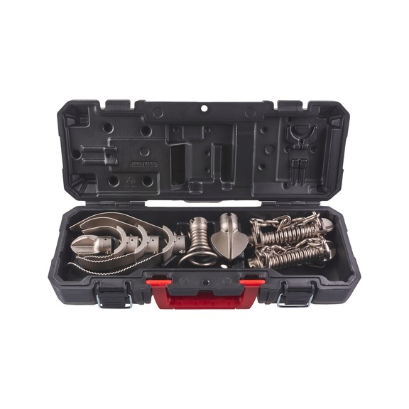 MILWAUKEE drum machine attachment kit 48532840 - Pipe cleaning tool set