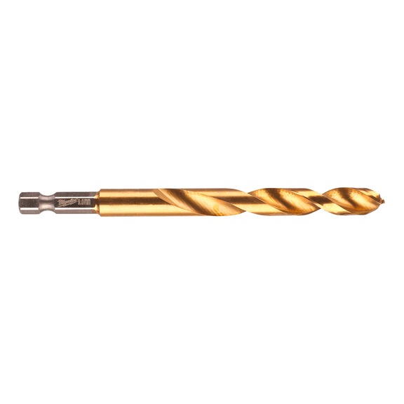 MILWAUKEE Metal drill Shockwave HSS-G TiN 9 mm 1 piece 48894721 - Twist drill with straight shank