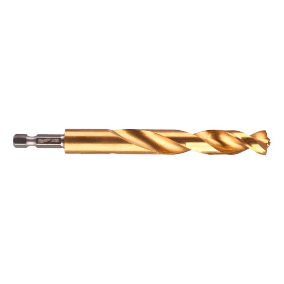 MILWAUKEE Metal drill Shockwave HSS-G TiN 13 mm 1 piece 48894729 - Twist drill with straight shank