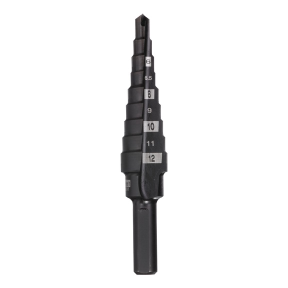 MILWAUKEE Step drill 4-12 mm/1 mm steps 48899301 - Step drill (non-detachable cutting edges)