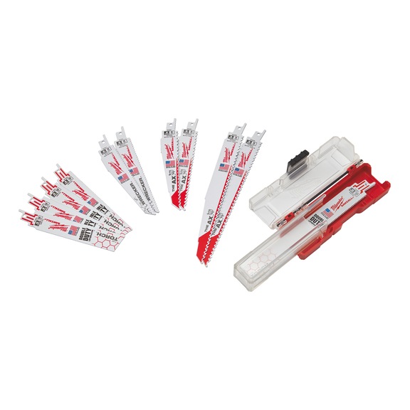 MILWAUKEE Reciprocating saw blade set - 12 pieces 49222229 - Saw blade for reciprocating saw