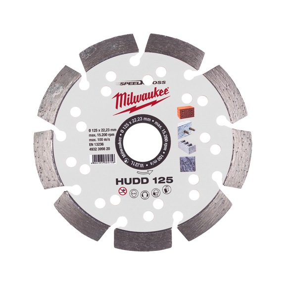 MILWAUKEE Diamond cutting disc Speedcross HUDD125 4932399820 - Abrasive cutting disc