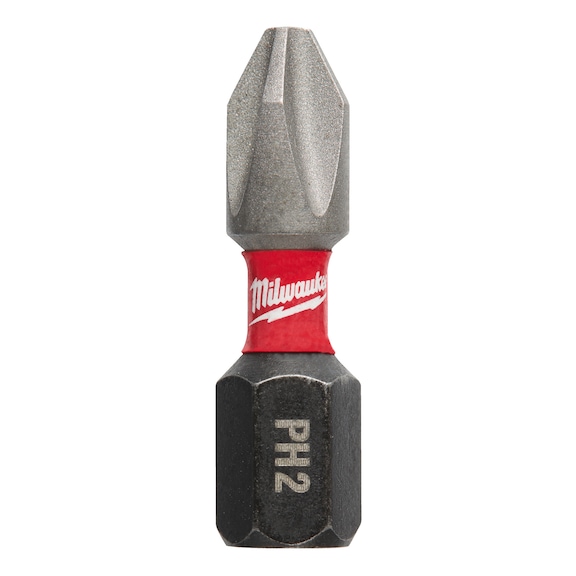 MILWAUKEE Bit PH2 25 mm Shockwave 2 pieces 4932430852 - Bit for Phillips screws