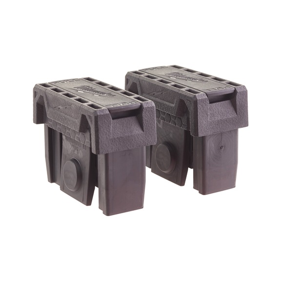 MILWAUKEE replacement end caps for premium spirit level 2 pieces - Measuring tool (measurement, accessories)