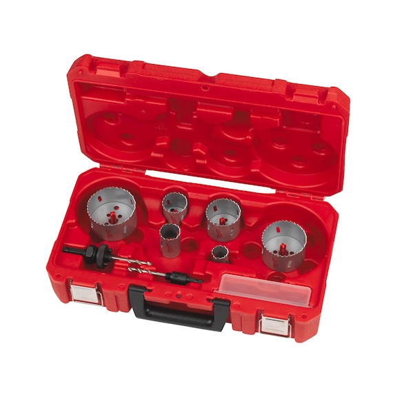 MILWAUKEE Contrator 10-piece hole saw set 4932464719 - Hole saw (non-detachable cutting edges)