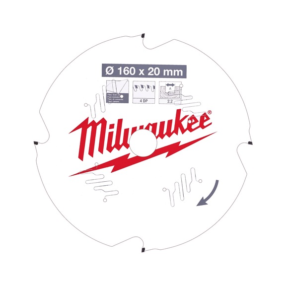 MILWAUKEE Circular saw blade 160/20 mm 4Z diamond 4932471293 - Circular saw blade (machine)