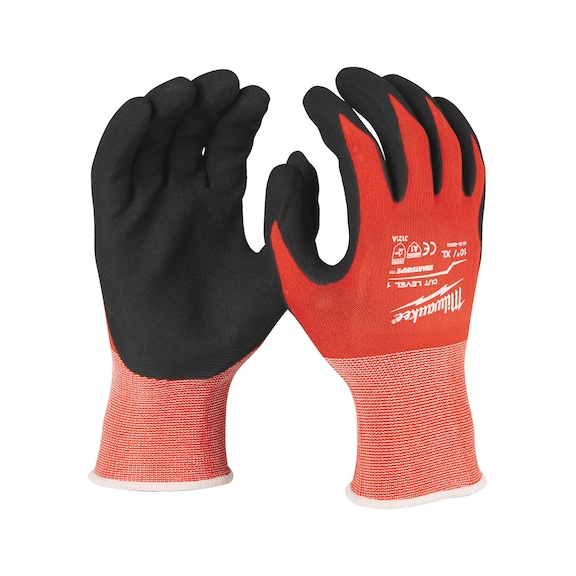 MILWAUKEE cut protection gloves class 1 XL/10 4932471418 - Five-finger gloves