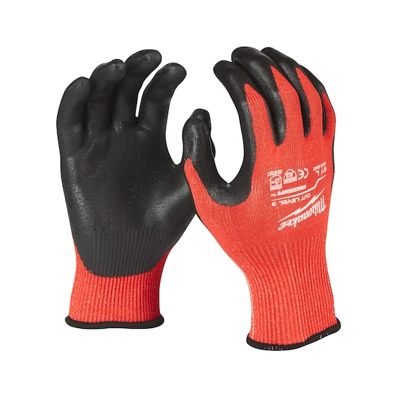 MILWAUKEE cut protection gloves class 3 XL/10 4932471422 - Five-finger gloves