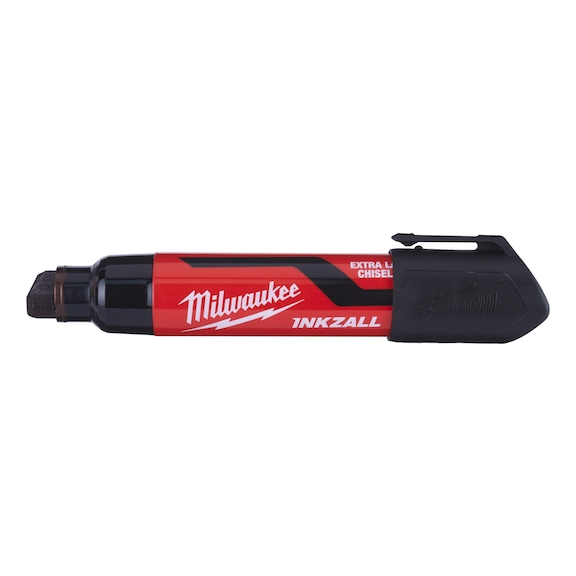 MILWAUKEE Permanent Marker wedge tip XL black 1 piece 4932471559 - Permanent marker