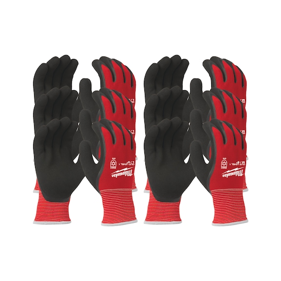 MILWAUKEE Cold cut protection gloves class 1 L/9 12 pairs 4932471607 - Heat/cold protective glove