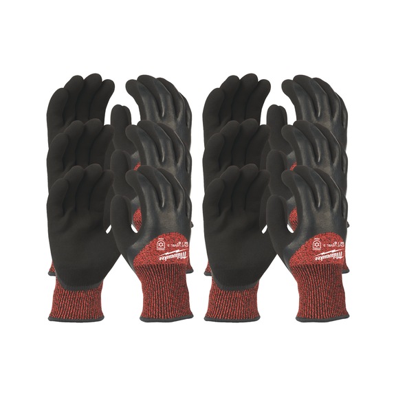 MILWAUKEE cold cut protection gloves class 3 M/8 12 pairs 4932471610 - Heat/cold protective glove