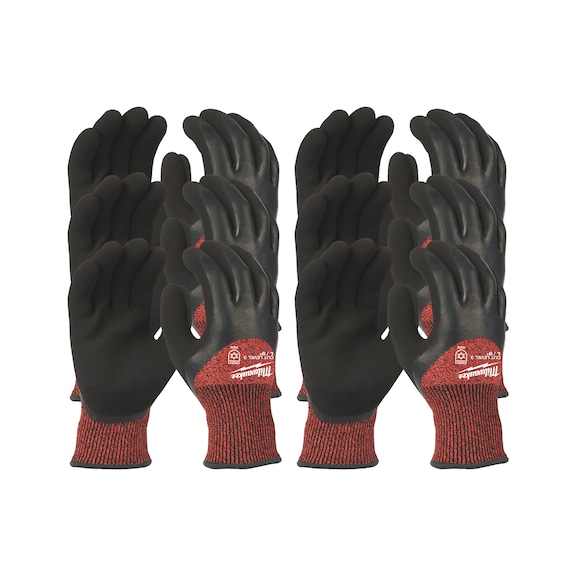 MILWAUKEE cold cut protection gloves class 3 L/9 12 pairs 4932471611 - Heat/cold protective glove