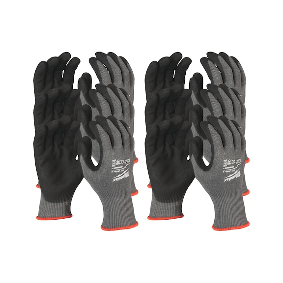 MILWAUKEE cut protection gloves class 5 XXL/11 12 pairs 4932471625 - Five-finger gloves