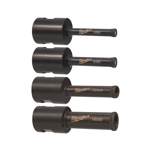 MILWAUKEE Diamond drill bit M14 set 4 pc 4932471863 - Drill for mineral material (not specified)