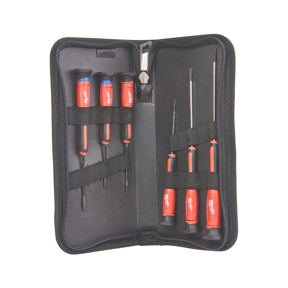 MILWAUKEE Feinschraubendreher-Set PH/SL 6-teilig 4932471869 - Schlitzschraubendreher