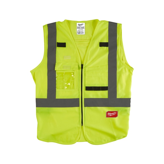 MILWAUKEE High visibility waistcoat yellow 2XL/3XL 4932471891 - High visibility waistcoat
