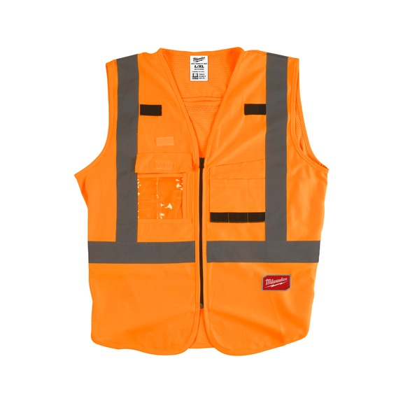 MILWAUKEE high-visibility waistcoat orange 2XL/3XL 4932471894 - High visibility waistcoat
