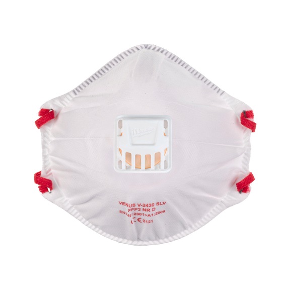 MILWAUKEE Atemschutzmaske FFP3 einweg Ventil 10 St&uuml;ck 4932471906 - Atemschutzmaske