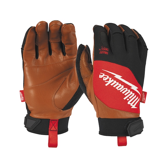 MILWAUKEE work gloves leather hybrid L/9 1 pair 4932471913 - Five-finger gloves