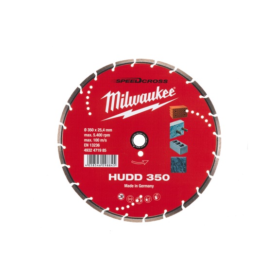 MILWAUKEE Diamond cutting disc Speedcross HUDD350 4932471985 - Abrasive cutting disc