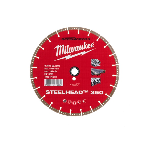 MILWAUKEE Diamond cutting disc DH Steelhead 350 4932471988 - Abrasive cutting disc