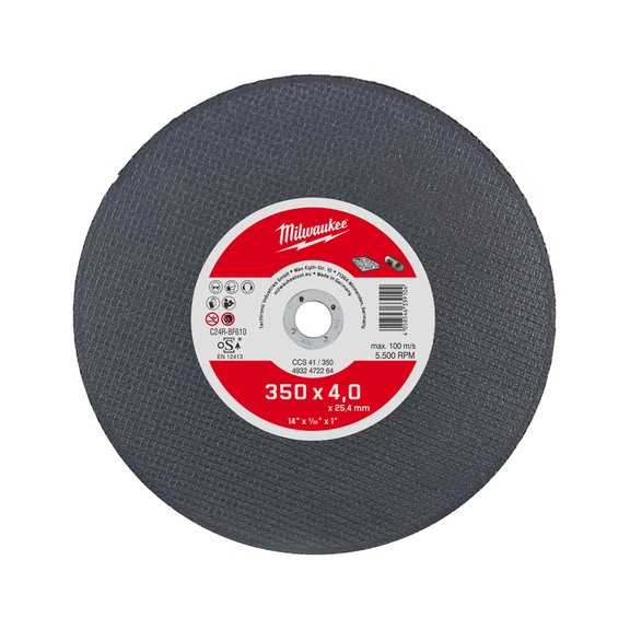 MILWAUKEE Ductil 350 mm cutting disc 4932472264 - Abrasive cutting disc