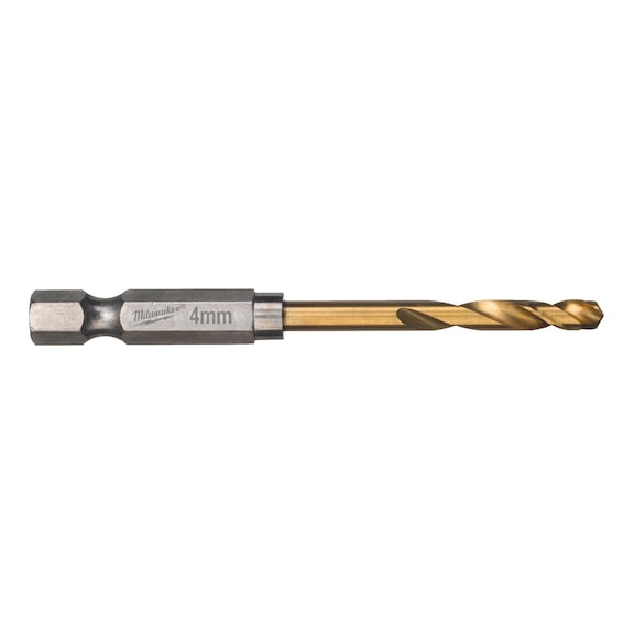 MILWAUKEE Metal drill Shockwave HSS-G TiN 4.0 mm 10 pieces 4932478178 - Twist drill with straight shank