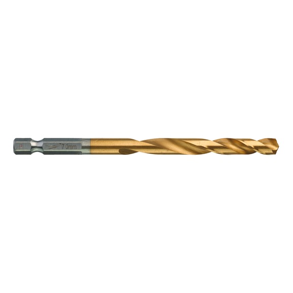 MILWAUKEE Metal drill Shockwave HSS-G TiN 7.0 mm 5 pieces 4932478182 - Twist drill with straight shank