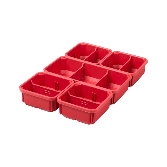MILWAUKEE Ersatzboxen Packout für Organiser Slim 5 Stück 4932478301 - Betriebsausstattung, Werkstatteinrichtung (Zubehör, nicht spezifiziert)