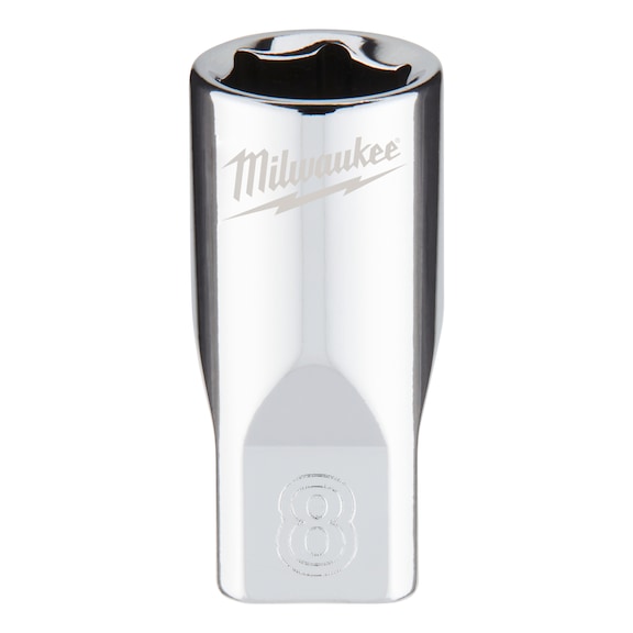MILWAUKEE Socket 1/4 inch 8x25 mm 4932478316 - Socket spanner