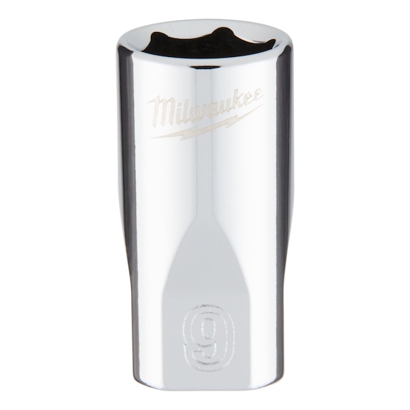 MILWAUKEE Socket 1/4 inch 9x25 mm 4932478317 - Socket spanner