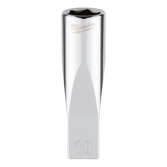 MILWAUKEE Socket 1/4 inch 10x50 mm 4932478330 - Socket spanner