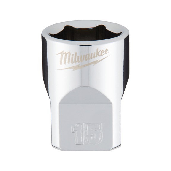 MILWAUKEE Socket 3/8 inch 15x28 mm 4932478345 - Socket spanner