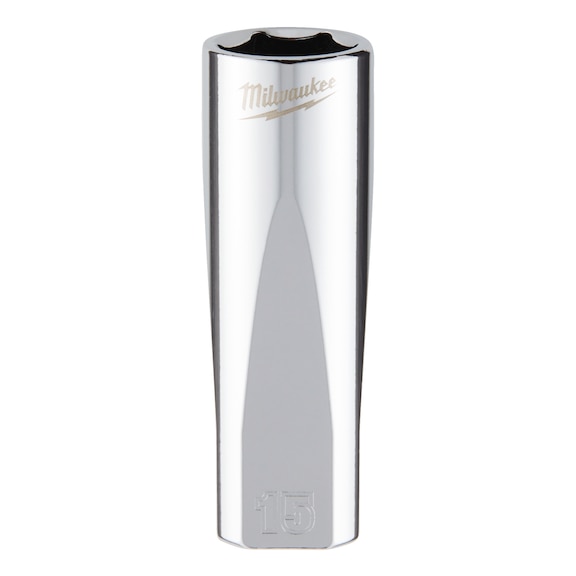 MILWAUKEE Socket 3/8 inch 15x63 mm 4932478359 - Socket spanner