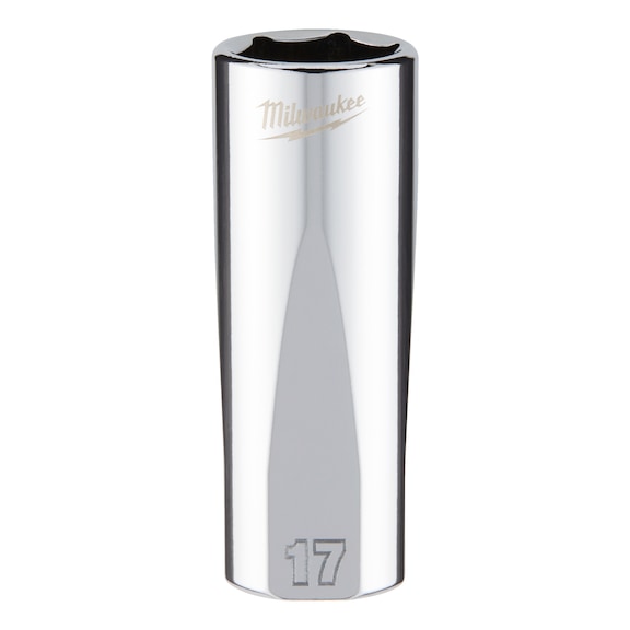 MILWAUKEE Socket 3/8 inch 17x63 mm 4932478361 - Socket spanner