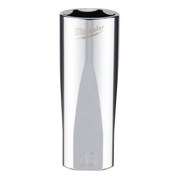 MILWAUKEE Socket 3/8 inch 18x63 mm 4932478362 - Socket spanner